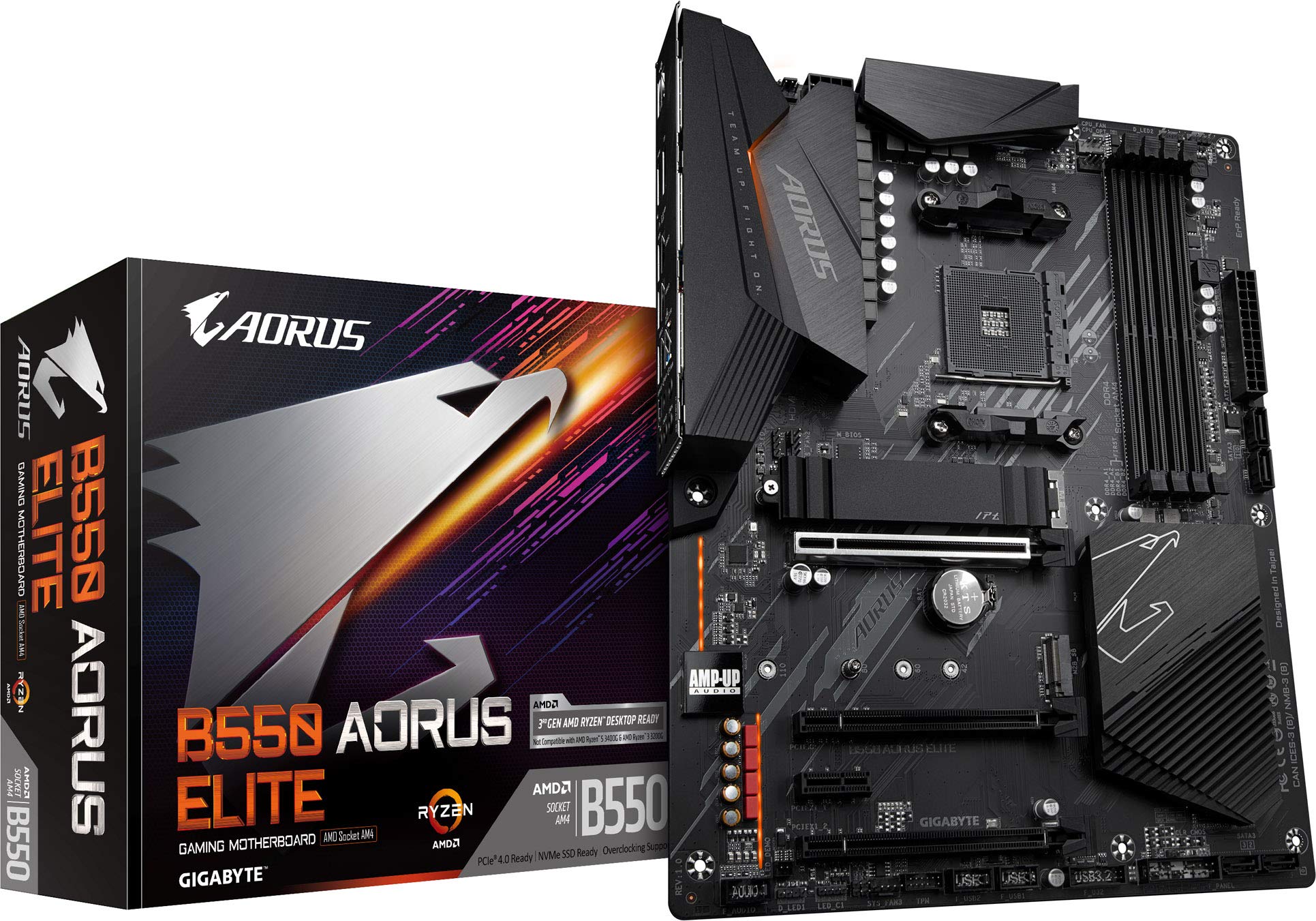 Amazon | GIGABYTE AMD B550 AORUS Elite Socket AM4 ATX DDR4