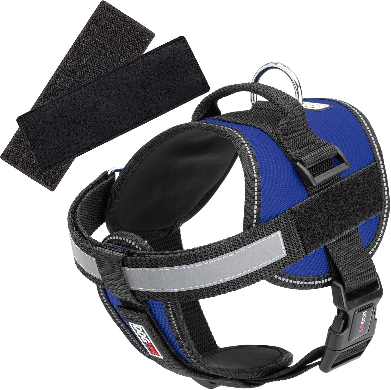 Dogline Unimax Multi-Purpose Vest Harness for Dogs and 2 Removable DIY Customizable BLANK Patches