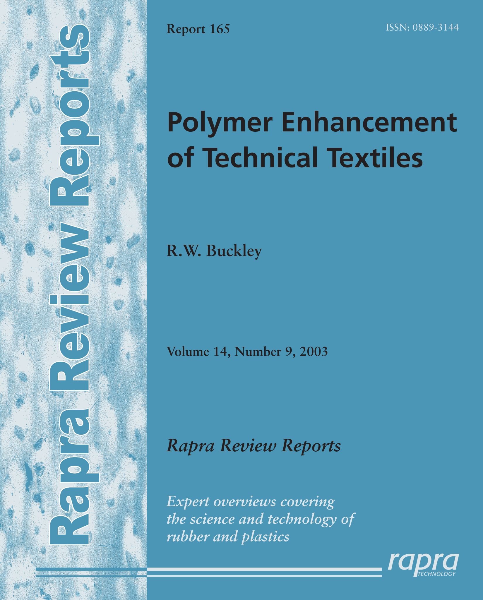 Buy Polymer Enhancement of Technical Textiles: v.14, No.9 — BookShops.in