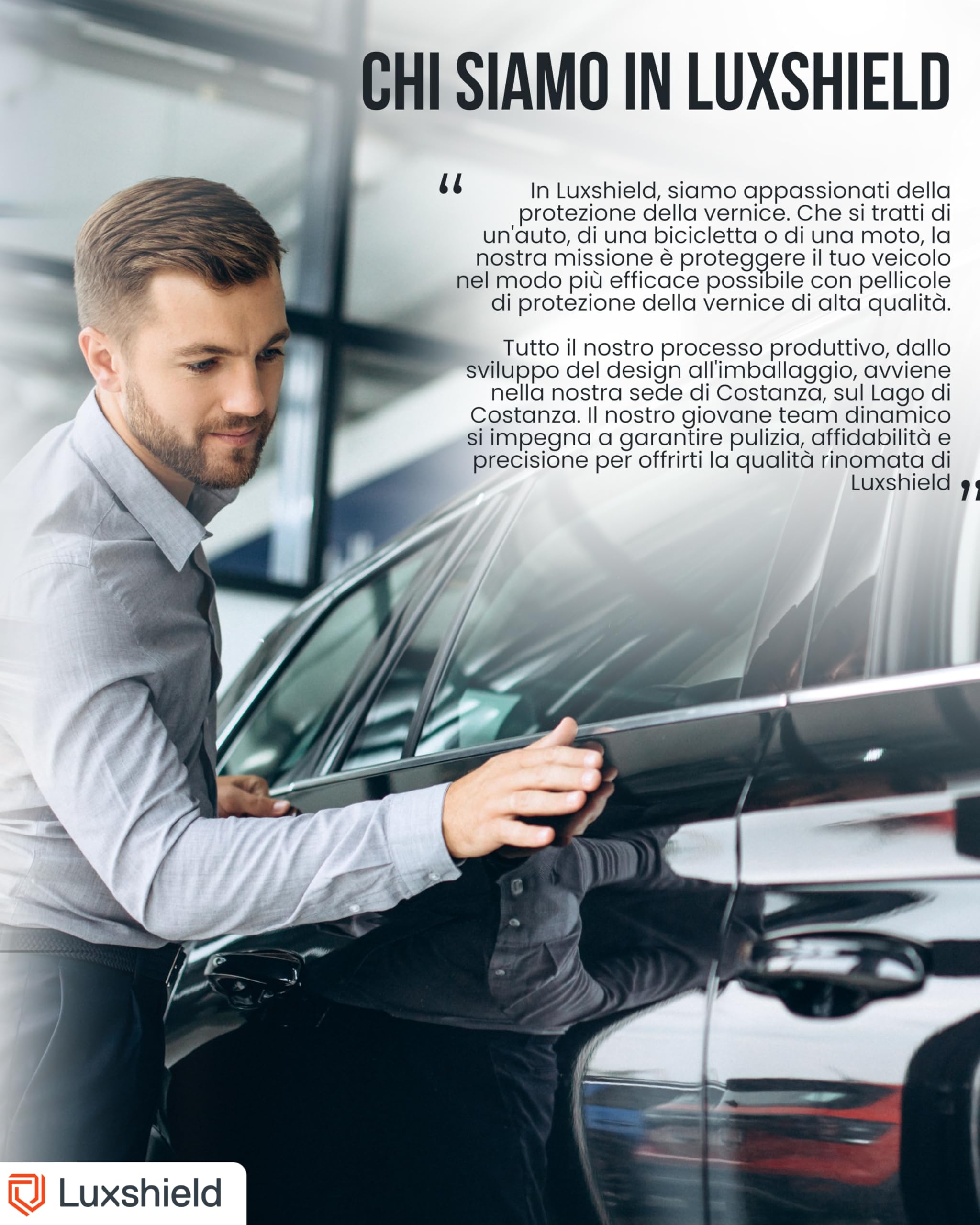 Luxshield Pellicola Adhesiva per Auto, Moto, Bici 15x200cm - Trasparente opaco, Autoadesiva, Protettiva per Vernice, Venduta al metro dalla Germania