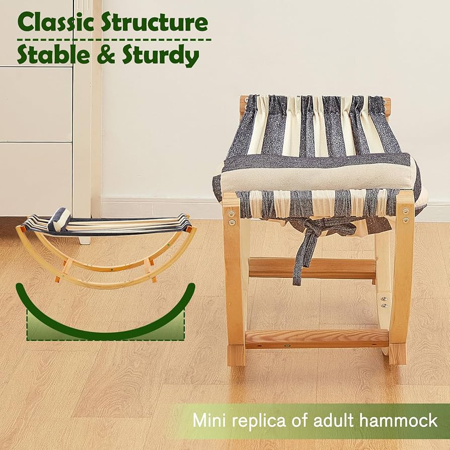 Amazon.com: FUNLIO Wooden Rocking Chair for Kids 3-5 Years