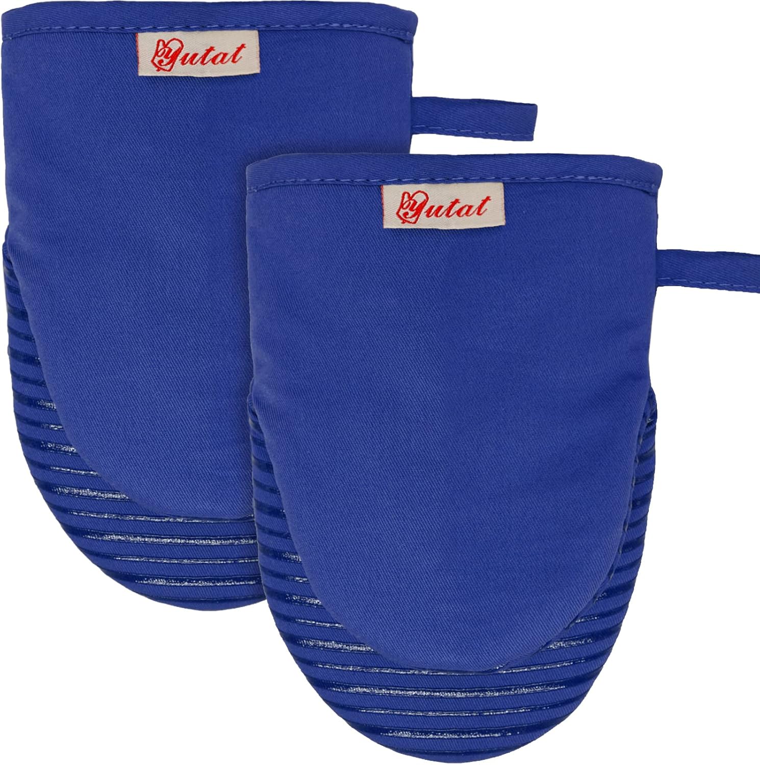 Mini Oven Mitts, Cook Mittens Yutat Silicone Oven Mitts with Quilted