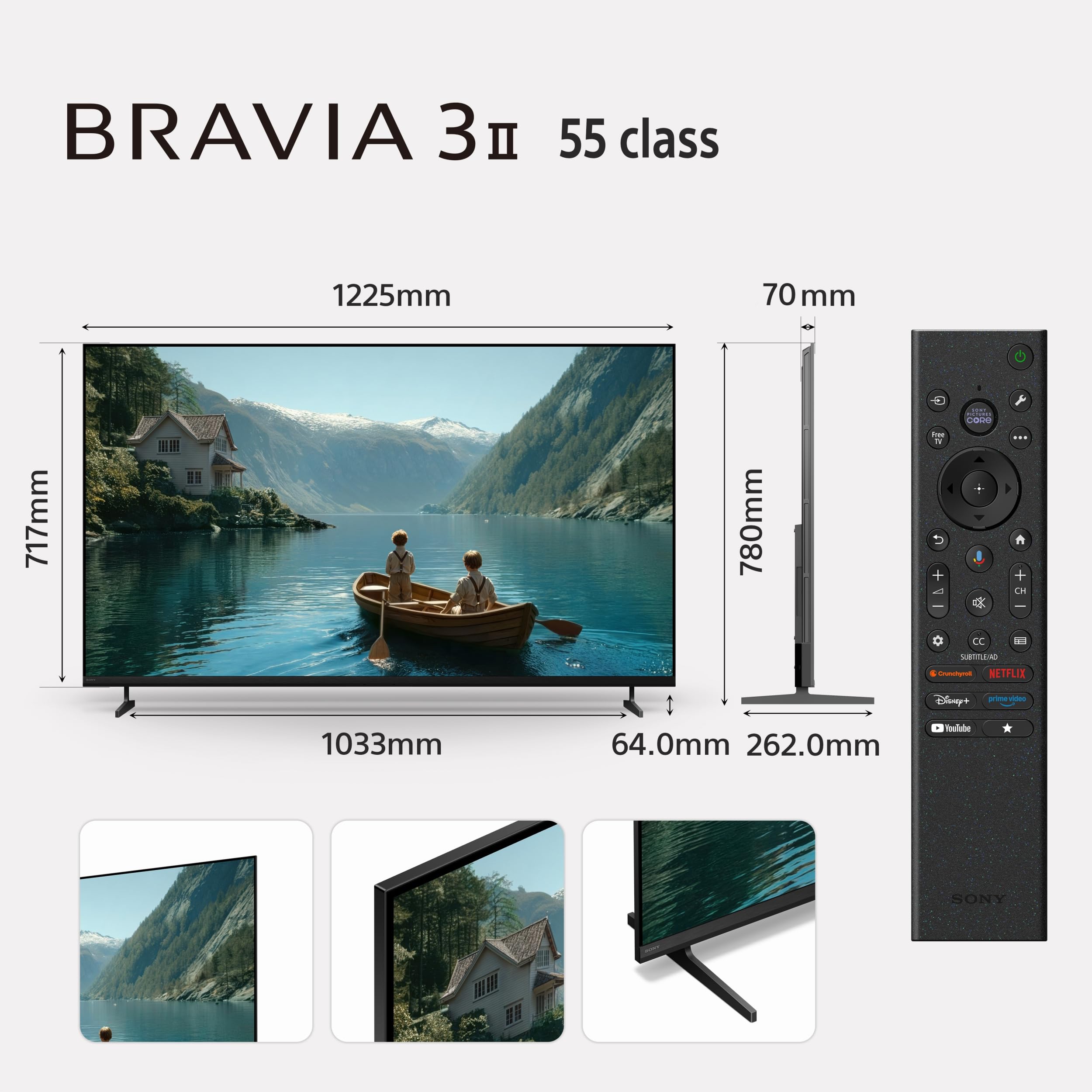 Sony 139 cm (55 inches) BRAVIA 3II Ultra HD Smart LED TV K-55XR35M2 — Amazon image 5