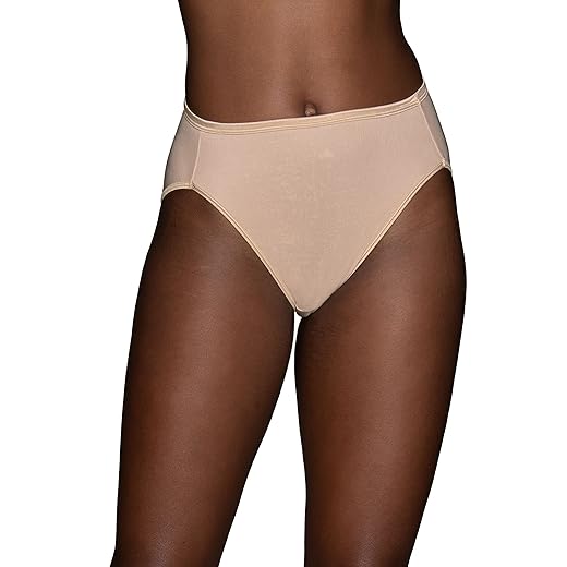 Vanity Fair Women's Illumination Hi Cut Panties, Silky Stretch & Satin Trim 2 Vanity Fair Women's Illumination Hi Cut Panties, Silky Stretch & Satin Trim