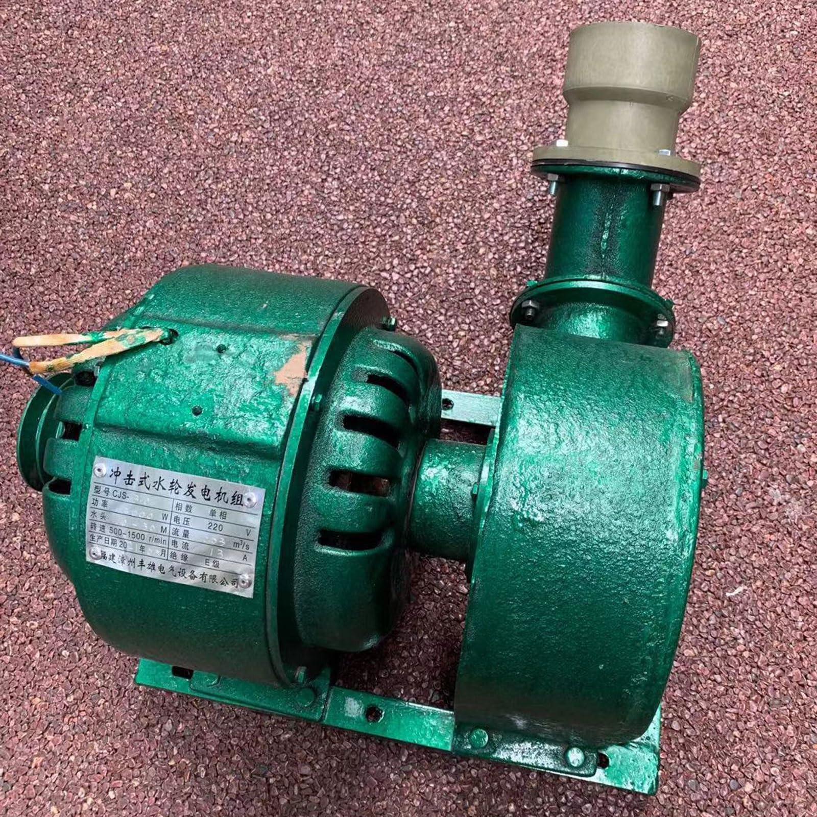 Generador hidroeléctrico monofásico de 800 W, turbina hidráulica horizontal de 220 V, sistema de energía microhidroeléctrica de energía libre para arroyos, solución de energía renovable y ecológica.