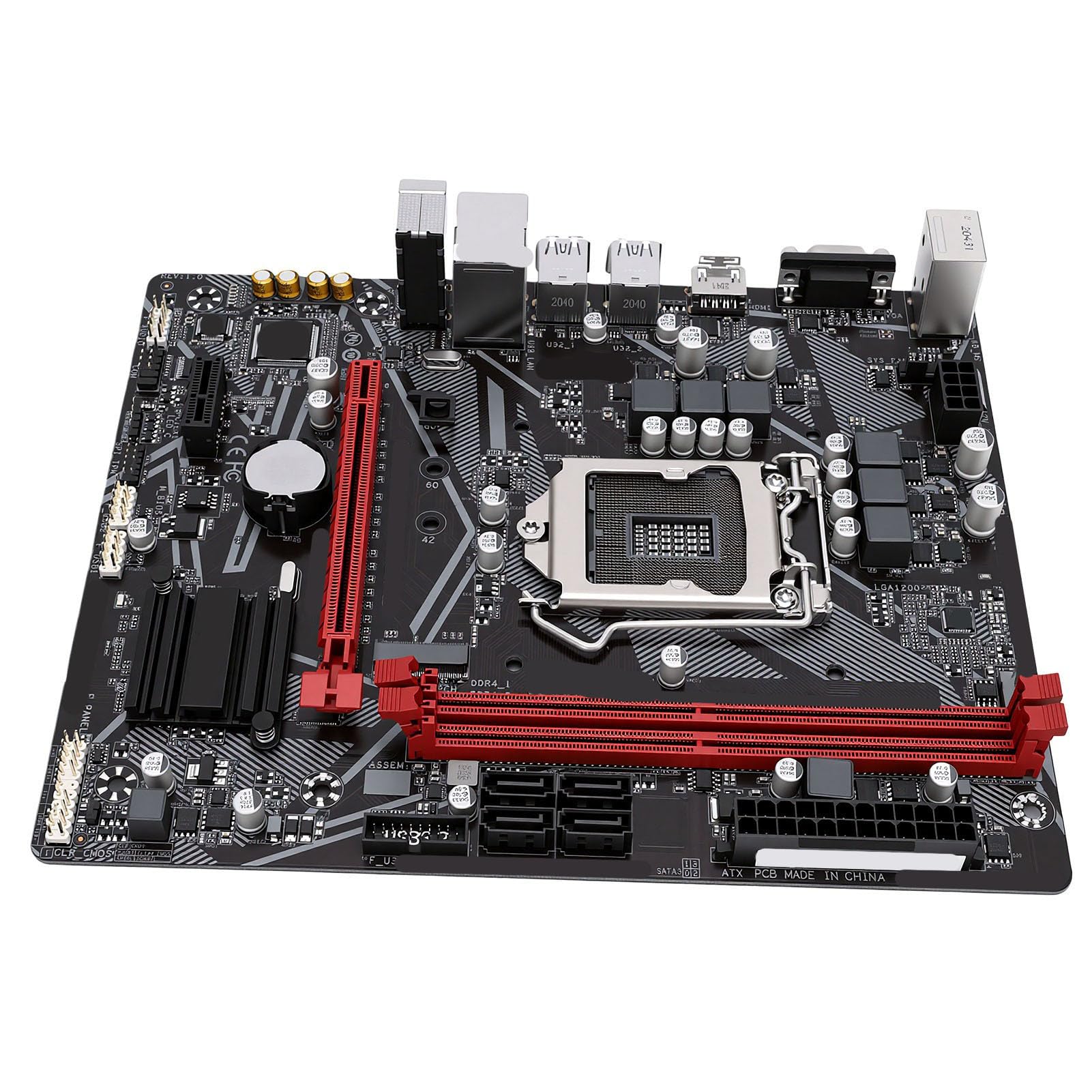 Płyta Główna Gamingowa B460M W Formacie Micro ATX, LGA1200, DDR4