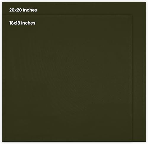 Miniatura 2 de 12 servilletas de Utopia de tela de alta calidad, 60% algodón, 40% poliéster, suaves y duraderas, bordes fabricados por expertos, generoso tamaño