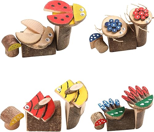 Miniatura 6 de LAZACA Kits de manualidades de madera para niños de 5 a 13 años, juguetes de madera sin terminar, pintura artística, palos de manualidades, juego de