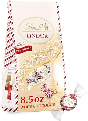 Miniatura 10 de Lindt Lindor Stracciatella Trufas de chocolate blanco chocolates con centro de trufa suave 51 oz 60 unidades Bolsa paquete de 6