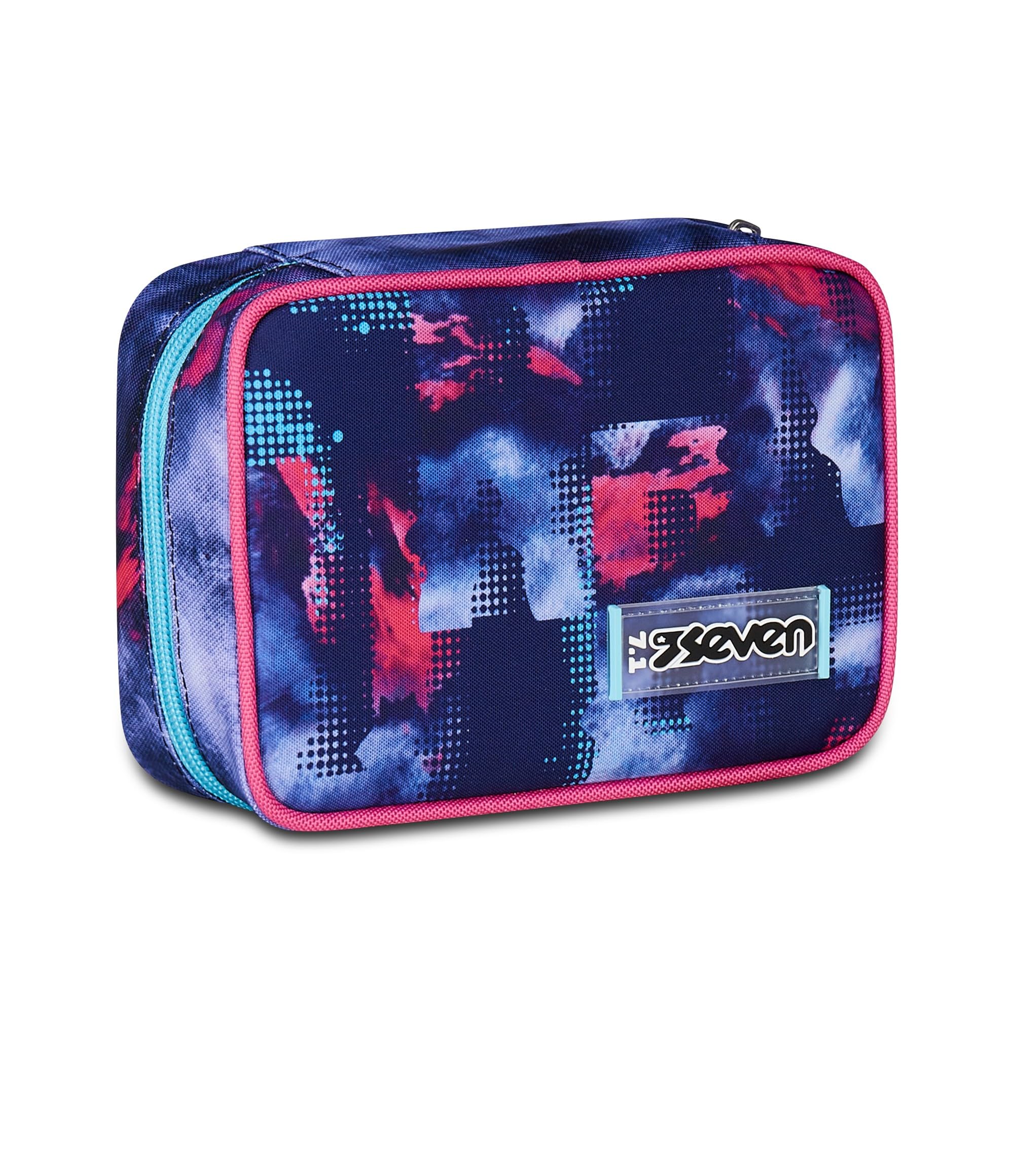 Seven Astuccio Scuola Speed Case SHADY DYE GIRL, Viola, Portapenne Mono Scomparto con Plance Amovibili, Completo Di Penne, Matite, Colori, Accessori Zaino, Scuola Elementare, Bambina