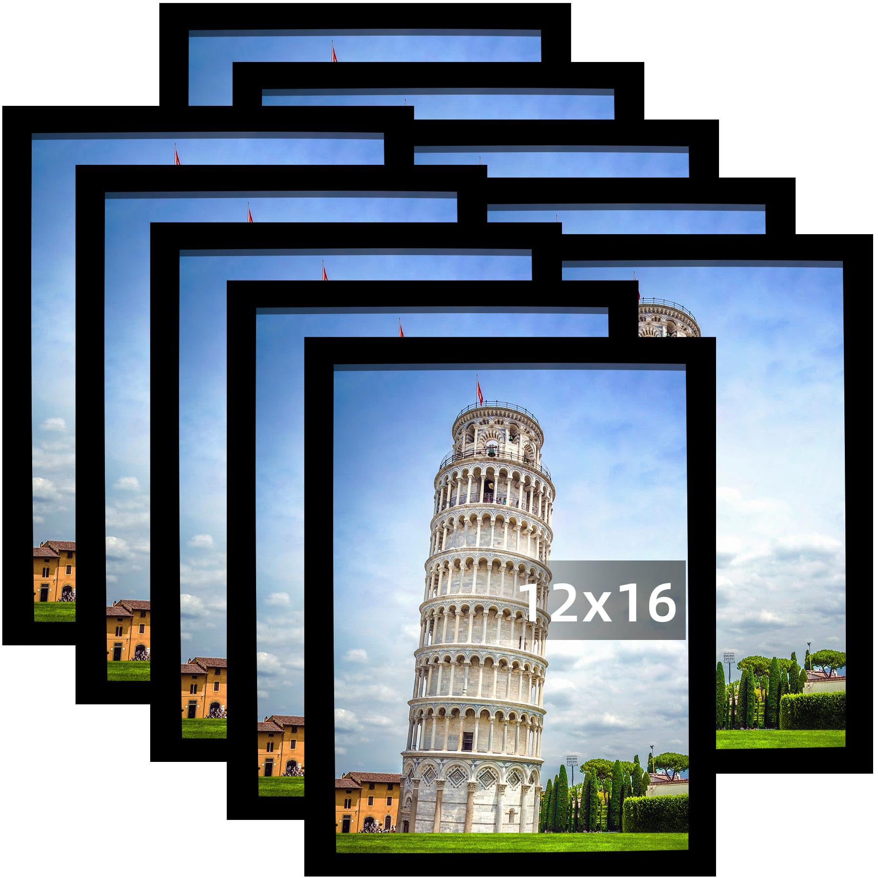 SESEAT 12x16 Picture Frame Set of 10 Black