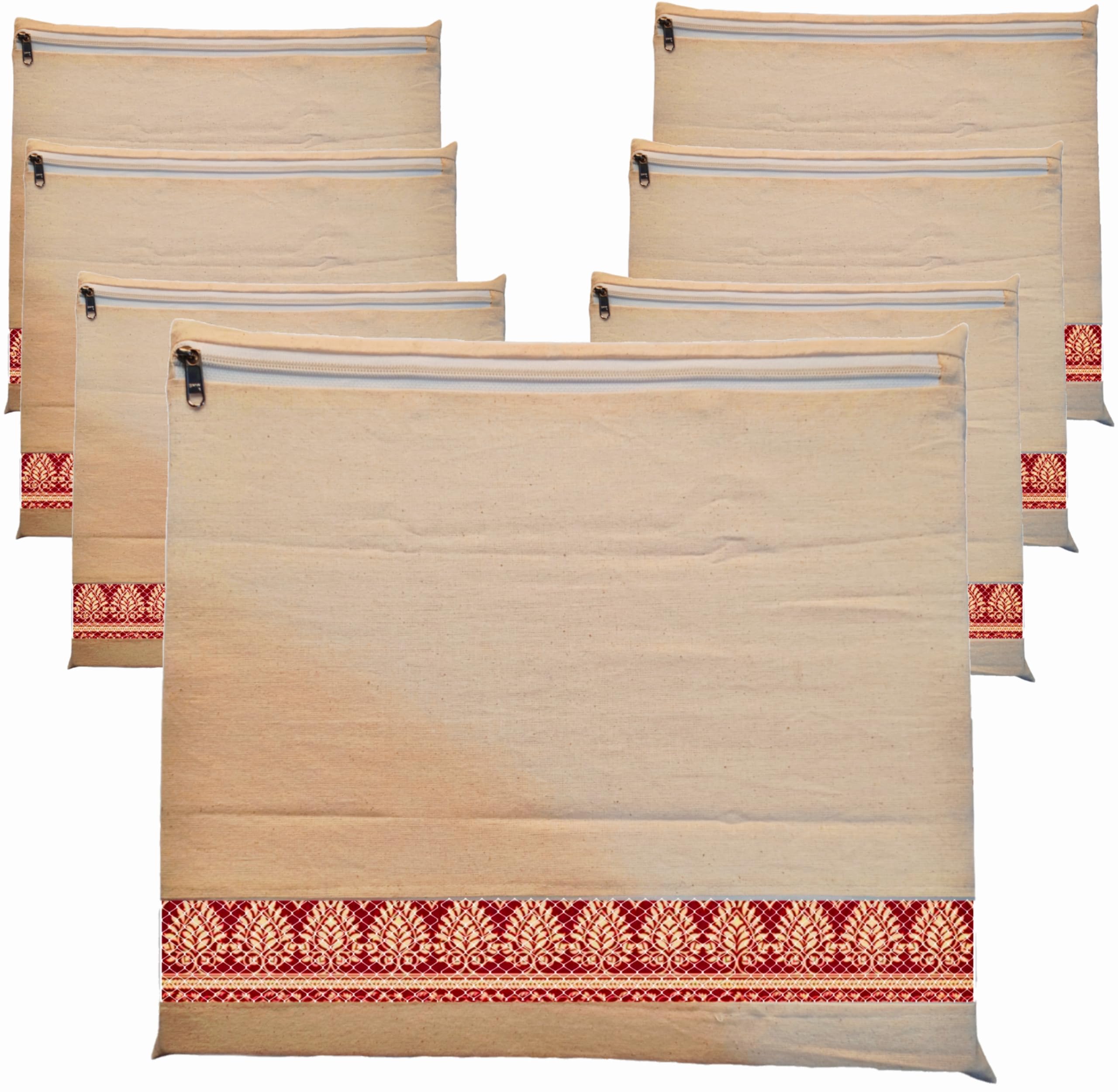 See full amazon price history chart for STYLELAB Cotton Saree Bags/Covers with Zip Closure || Beach Colour || Large size (16 x 14.5 Inches) Clothes Organiser With Transparent Net Window (Pack of 7) STYLELAB Cotton Saree Bags/Covers with Zip Closure || Beach Colour || Large size (16 x 14.5 Inches) Clothes Organiser With Transparent Net Window (Pack of 7) (B0D47R4S55) Amazon Price History, Amazon Price Tracker