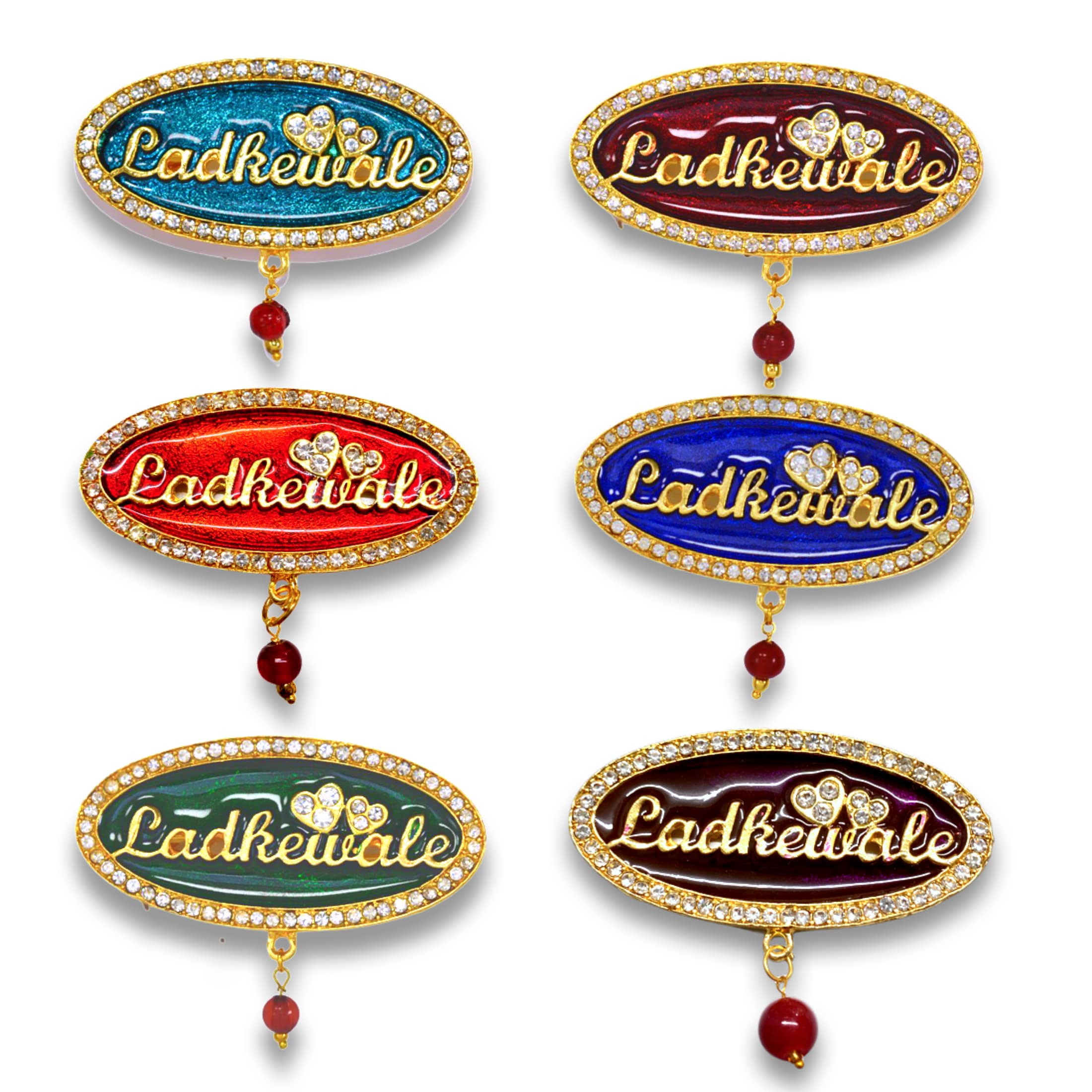 Brooch Ladkewale Gold Plated Wedding Pin Clip For Men & Women