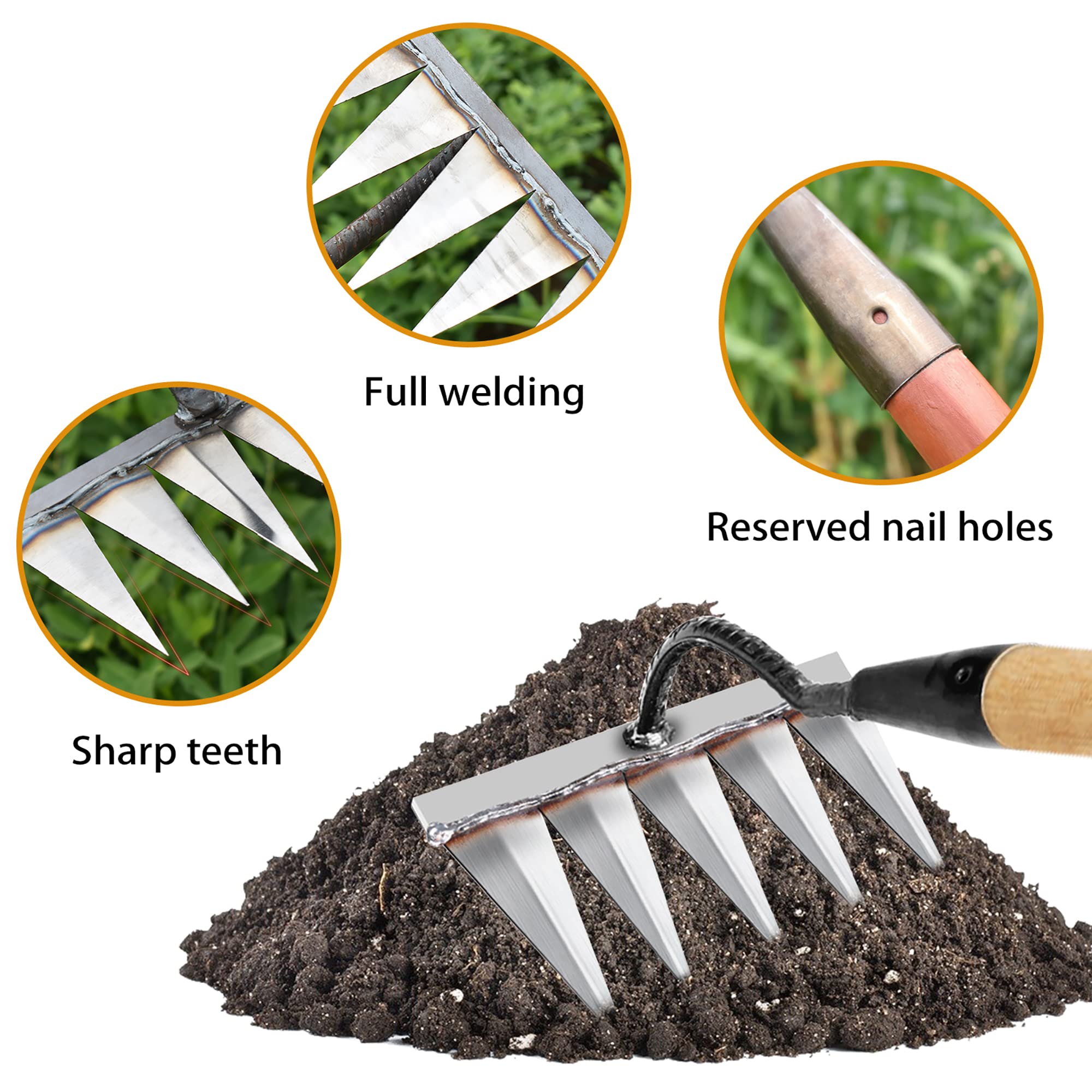 Outil De DéSherbage Et DéChaumage Pour Jardinage - AQSACOKIYA - RâTeau
