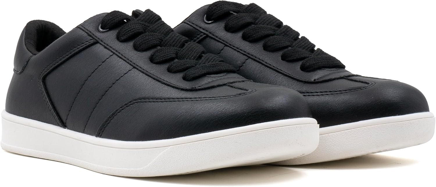 Women's Lace Up Trendy Sneaker Classic Fashion Low Top Walking Shoes - Picture 11 of 109