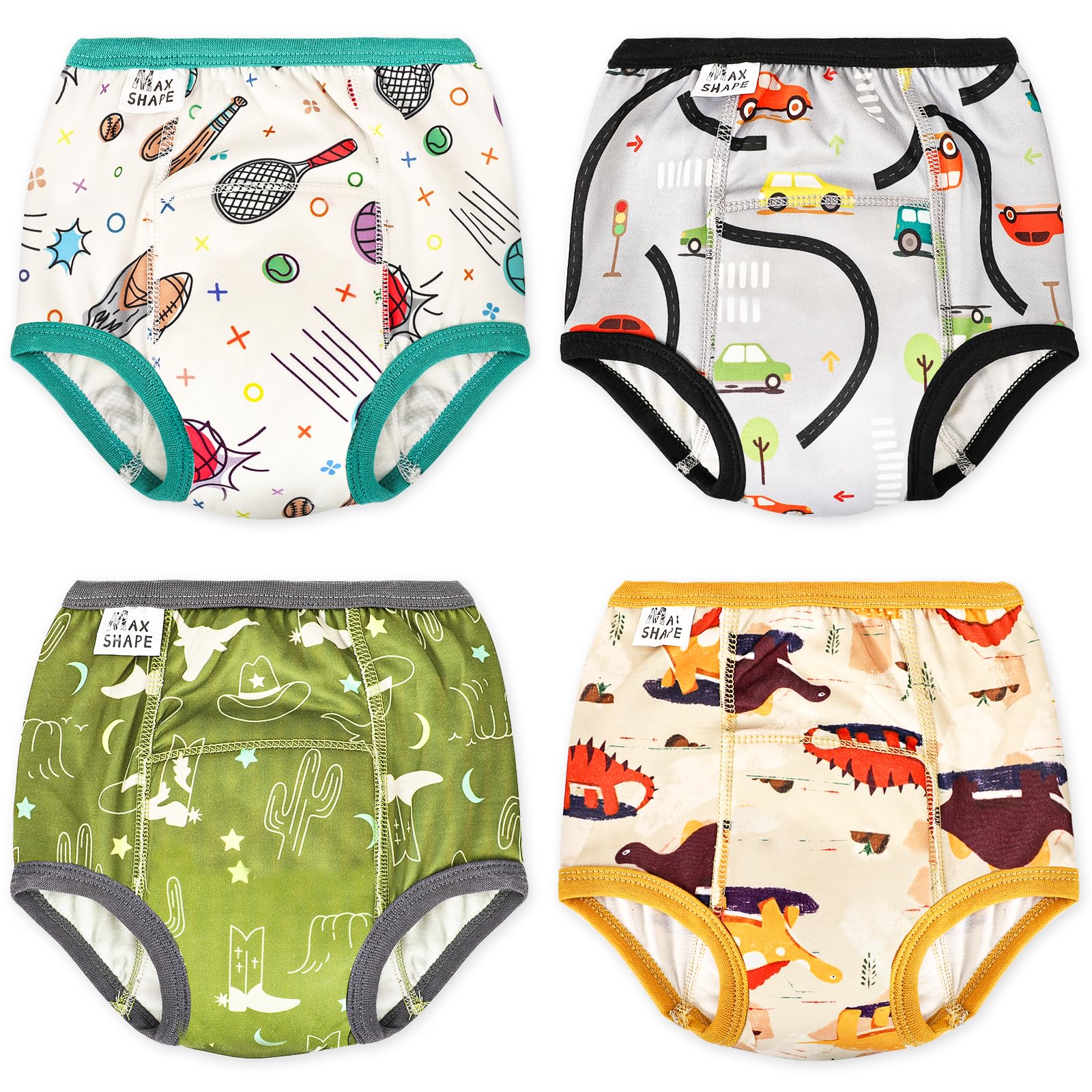 Sponsored Ad – Toilet Training Pants,Potty Training Pants for Boys,Toddler Reusable Training Pants,Potty Training Underwear,4 packs