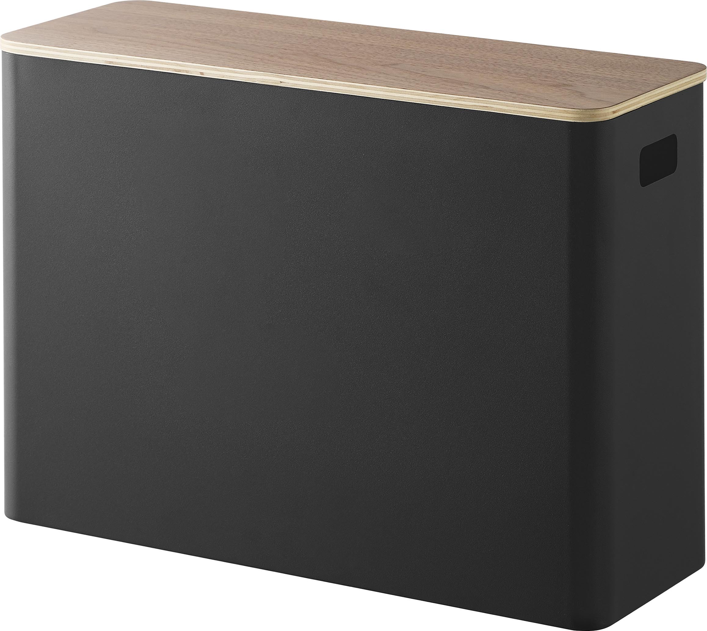 Yamazaki Rin Toilet Storage Box, Natural Wood Lid