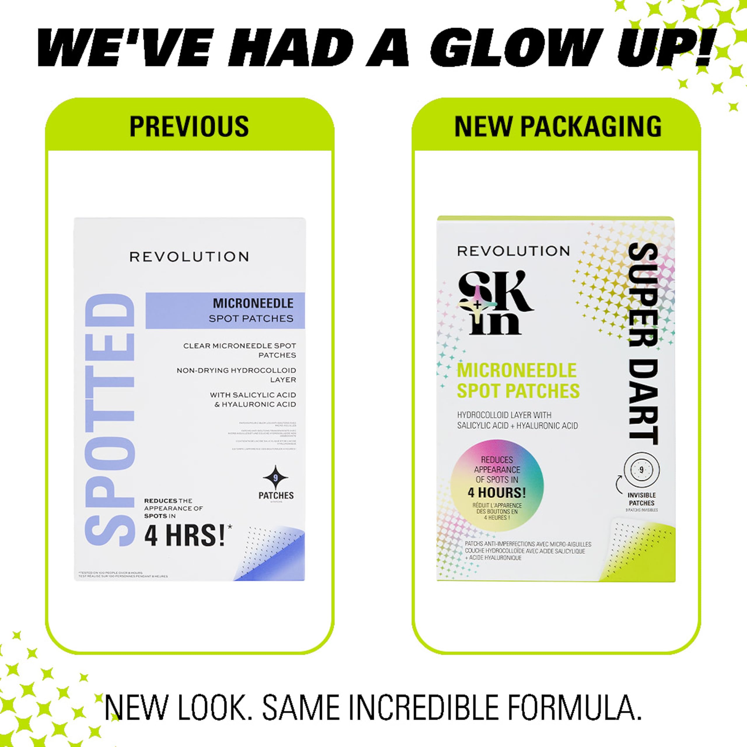 Revolution Skin, Super Dart Microneedle Salicylic Acid Hydrocolloid Spot Patches, Pimple Patches, Vegan & Cruelty-Free, 9 Patches - Image 4