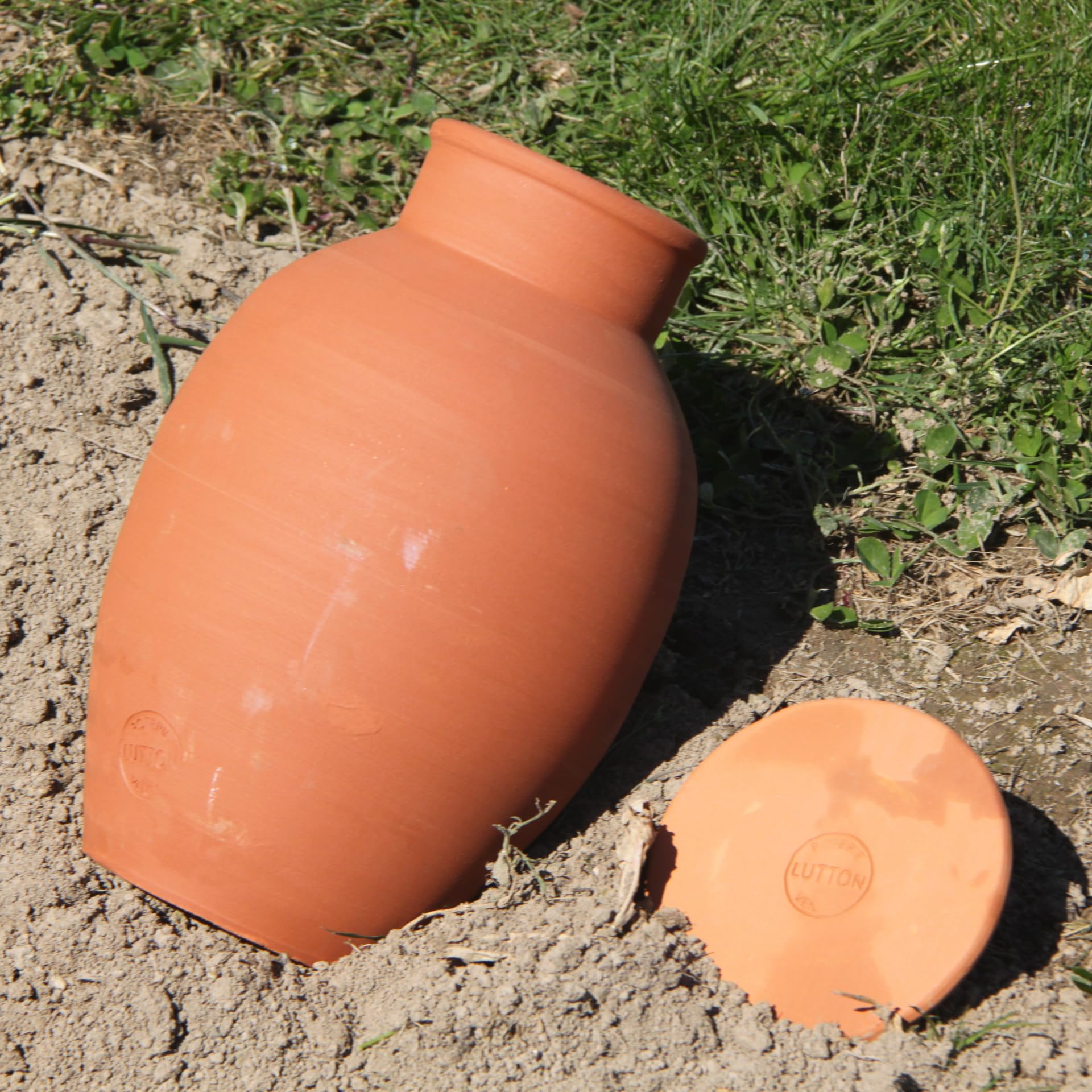 Ollas Lutton Olla in Terracotta da Seppellire 12L | Irrigazione Autonoma per Piante da Esterno Ecologica ed Economica | Sistema di Irrigazione Naturale | Autonomia 10 Giorni | OYA Terracotta