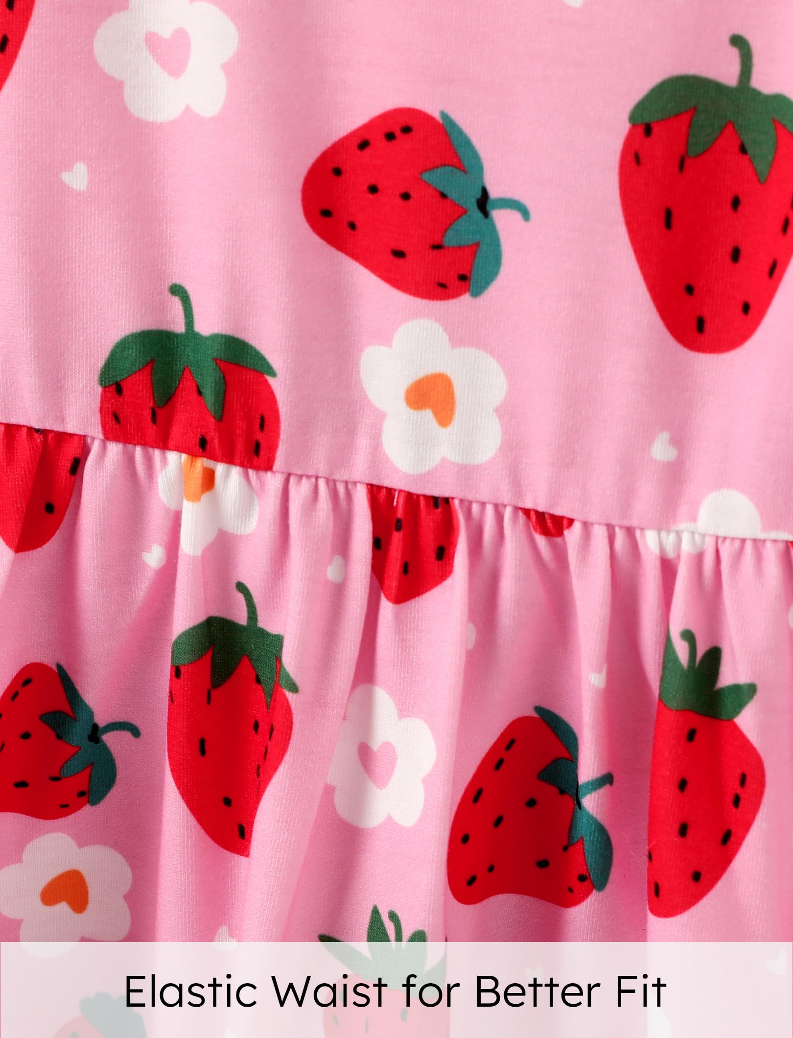 PATPAT Abiti Bambina e Ragazze Vestiti Bambina Eleganti, Vestito Bambina con Spalline Farfalla e Svasatura A-Line, Abbigliamento Bambina età 12 Mesi-10 Anni