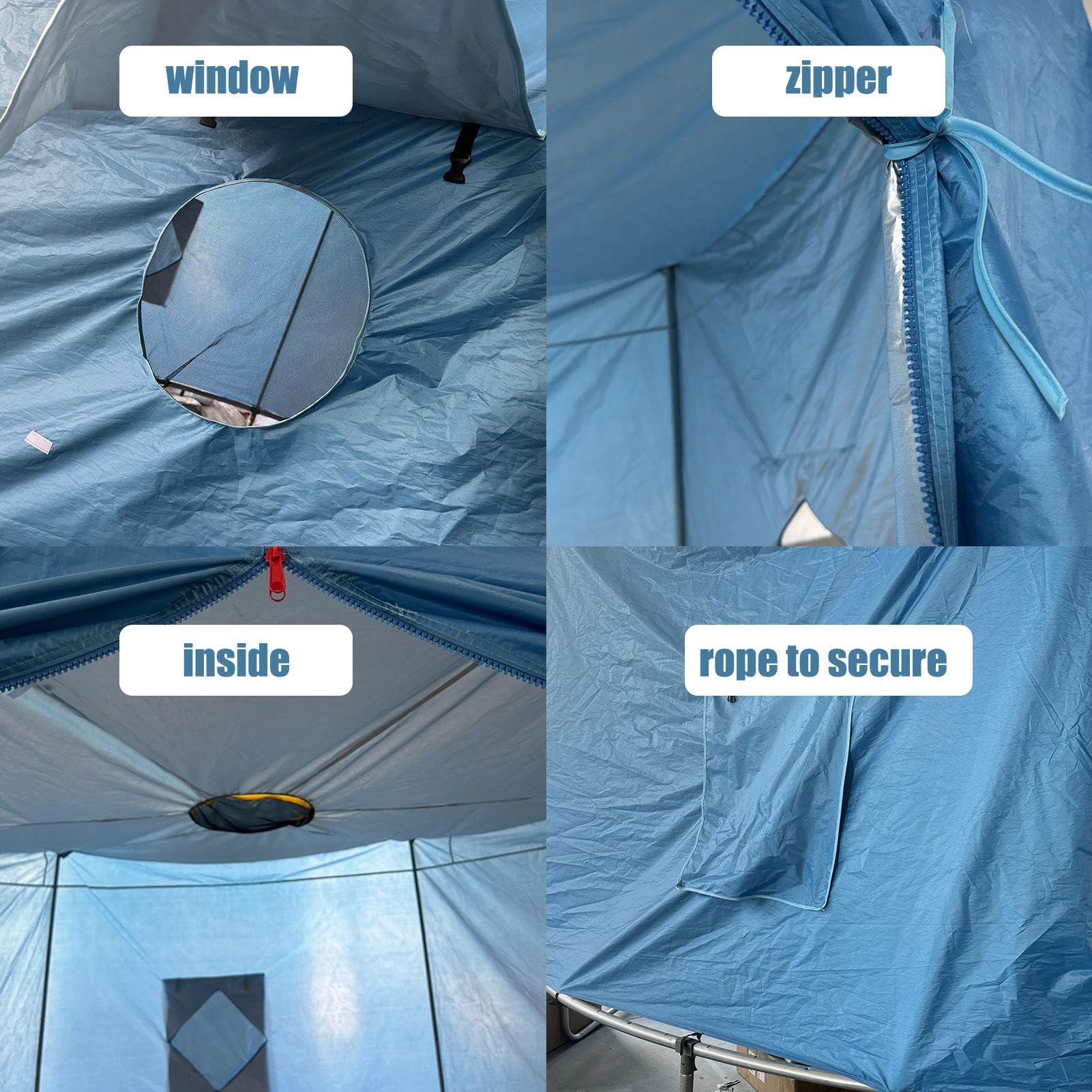 Cubierta de sombra para cama elástica de 6 pies