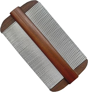 Vivificenca Double-Sided Stainless Steel Lice Comb - Extra Fine Teeth Remove Nits, Eggs, Fleas for All Hair Types, 4 Inch Reusable