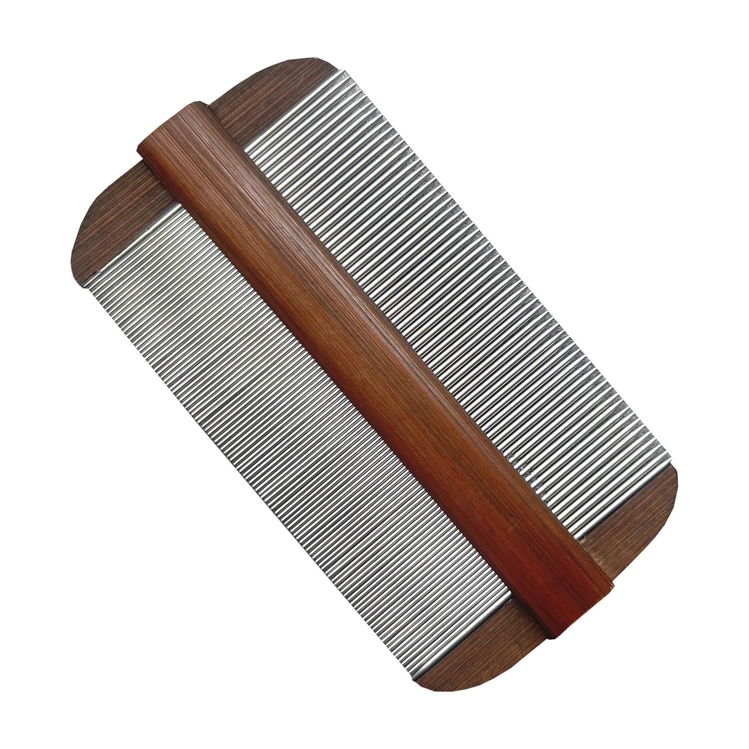 Vivificenca Double-Sided Stainless Steel Lice Comb - Extra Fine Teeth Remove Nits, Eggs, Fleas for All Hair Types, 4 Inch Reusable