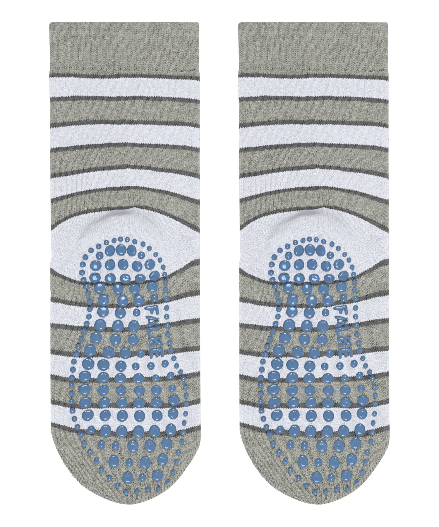 FALKE Unisex Kids Simple Stripes Slipper Socks Anti-Slip Printed Nubs On Sole Improved Grip Thick Flat Seam In Toe Area Patterned Multicoloured Breathable Sustainable Cotton 1 Pair