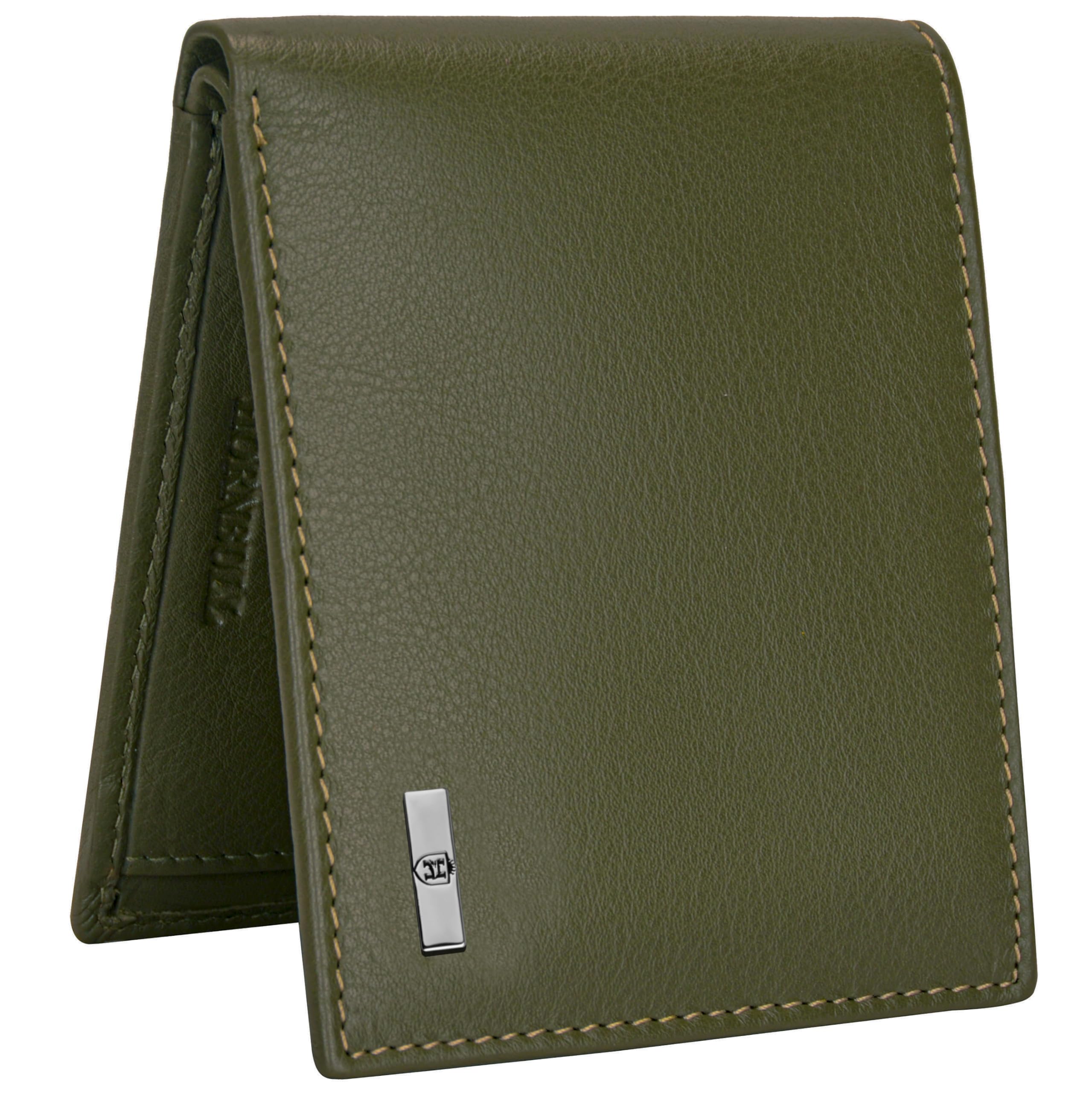 HORNBULL Maddison Men's Olive Green Genuine Leather Wallet - Image 7 thumbnail