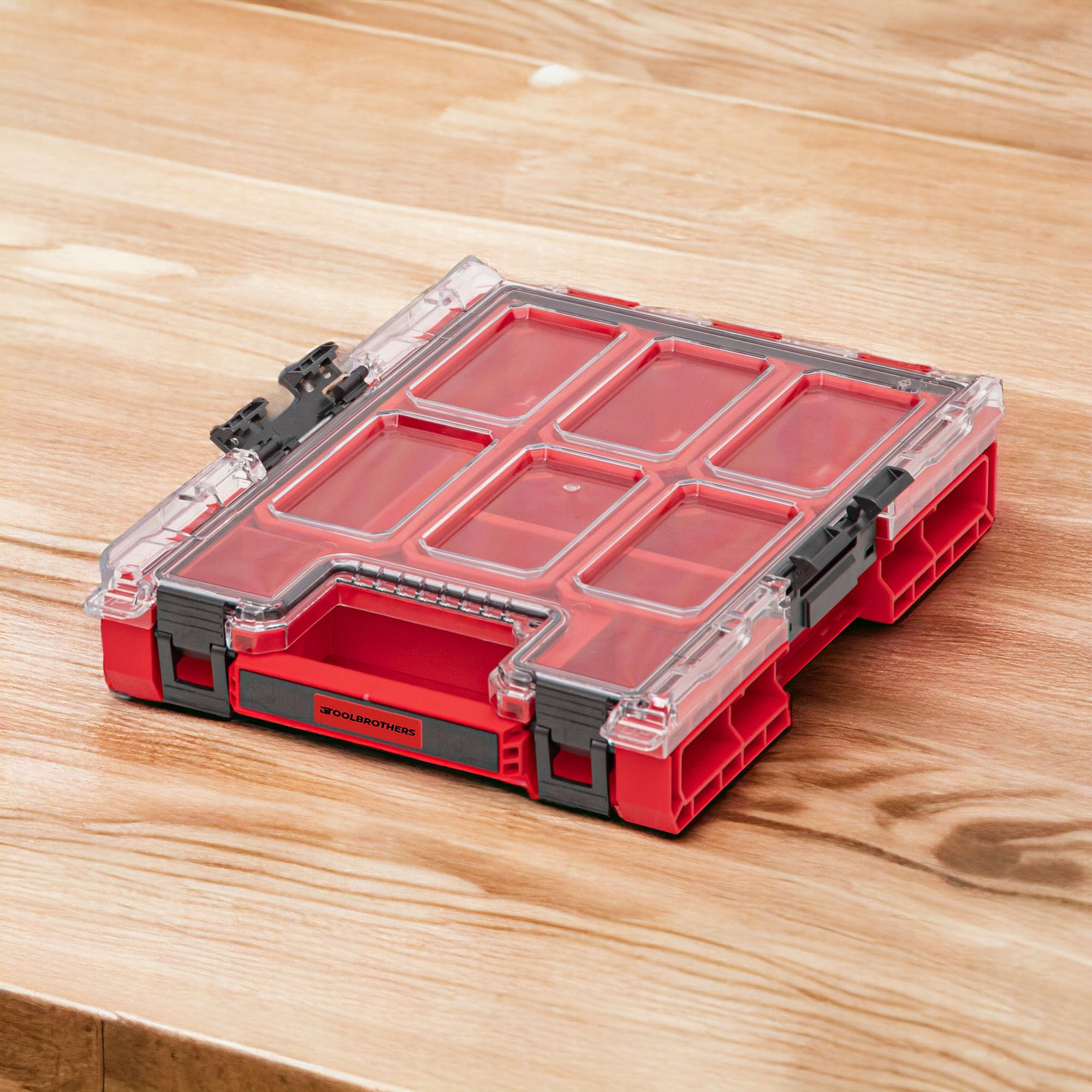 Toolbrothers RHINO ONE organizer M RED ULTRA HD organizer 365 x 265 x 77 mm 2,5 l można układać w stos, IP66