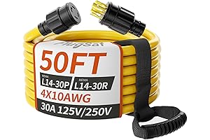 50FT 30 Amp Generator Extension Cord: Ultimate Power Delivery