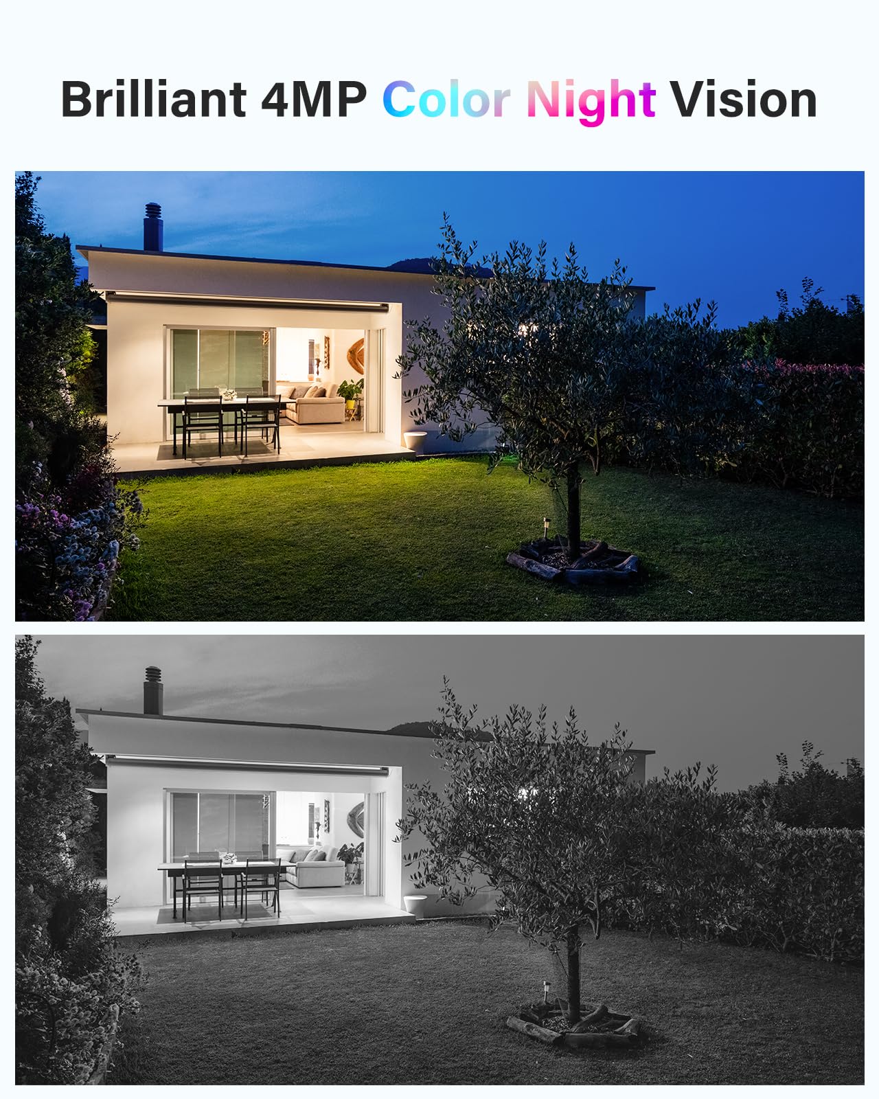 ANNKE 4MP Kit Telecamera WiFi Esterno con Pannello Solare, NVR 10CH 2TB + 4x Telecamera di Sicurezza Batteria Solare Esterna, Visione Notturna a Colori, Rilevamento Movimento, Audio a 2 Vie, IP66