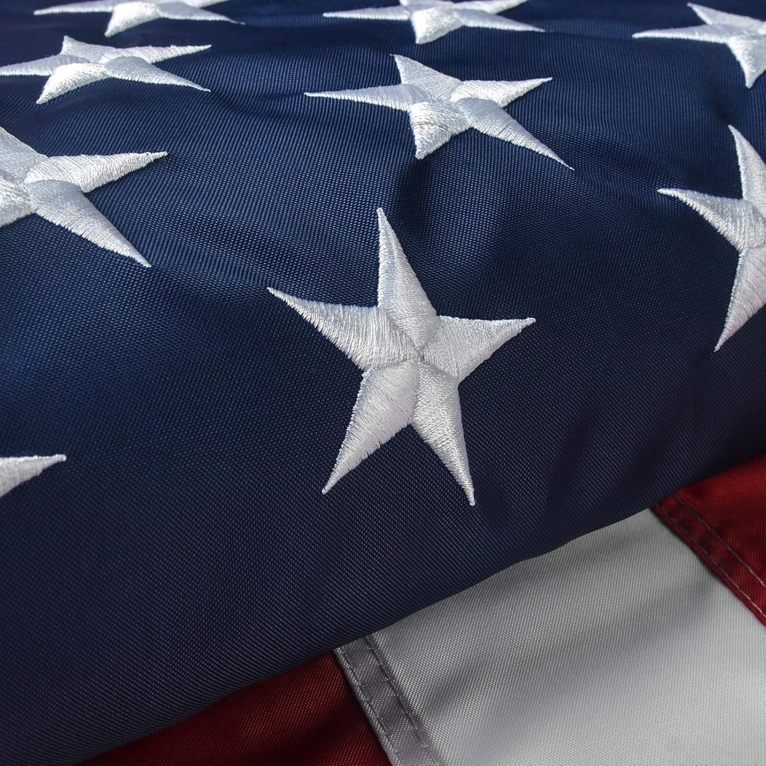 American Flag 2x3 Ft, US Flag/USA Flag with Oxford Polyester Material, Vivid Color, Sewn Stripes, Brass Grommets, Embroidered Stars, Perfect for Indoor/Outdoor Use - Image 6