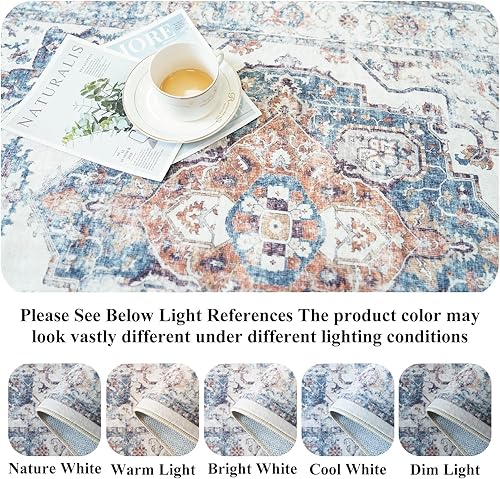 Miniatura 580 de Alfombra lavable para pasillo y de cocina, alfombra de entrada, vintage, suave para el suelo, alfombra antideslizante para interiores, para baño