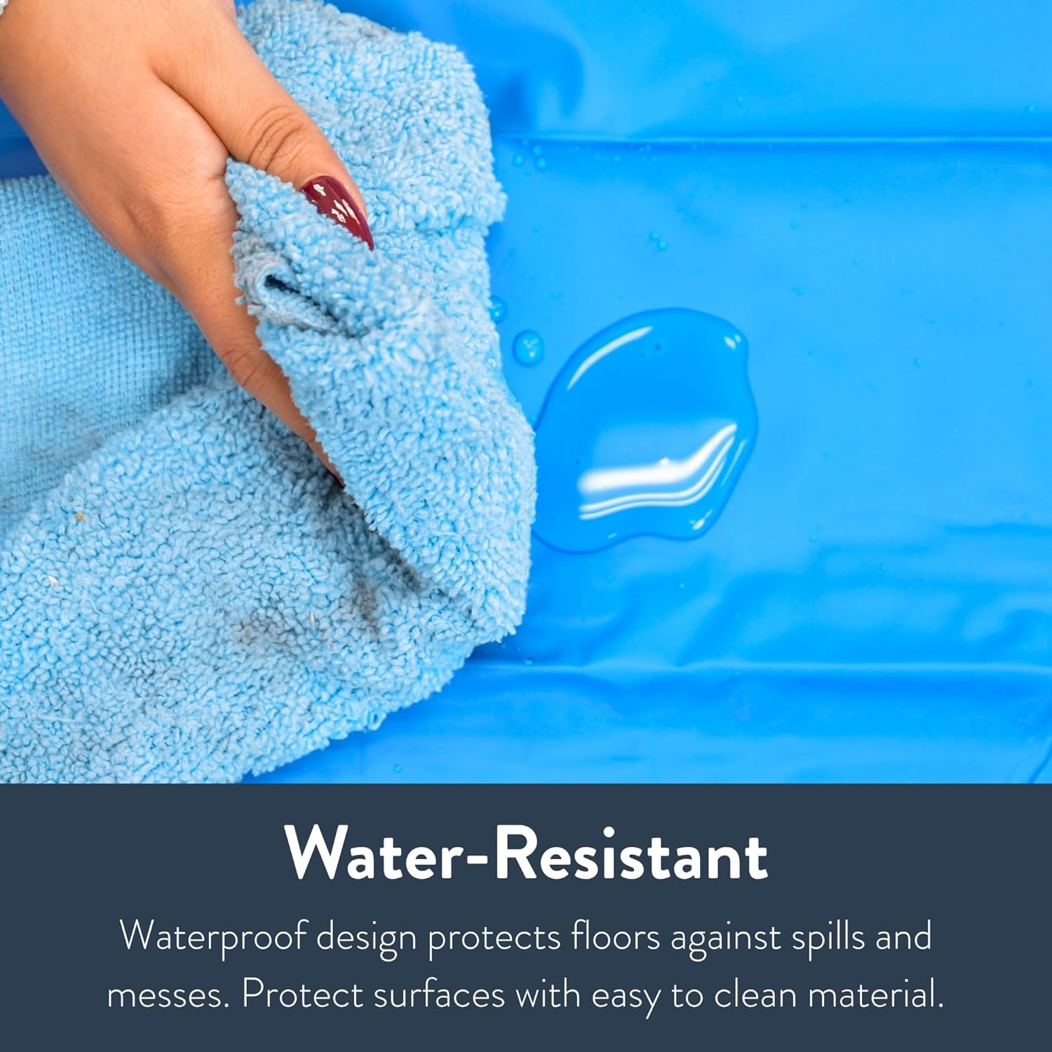 Children's Factory Rectangular Splash Mat, Rectangular Play Mat - 50 x 72, Classroom Painting & Art Activities for Toddlers in Preschools, Homeschool, Playrooms and Daycares