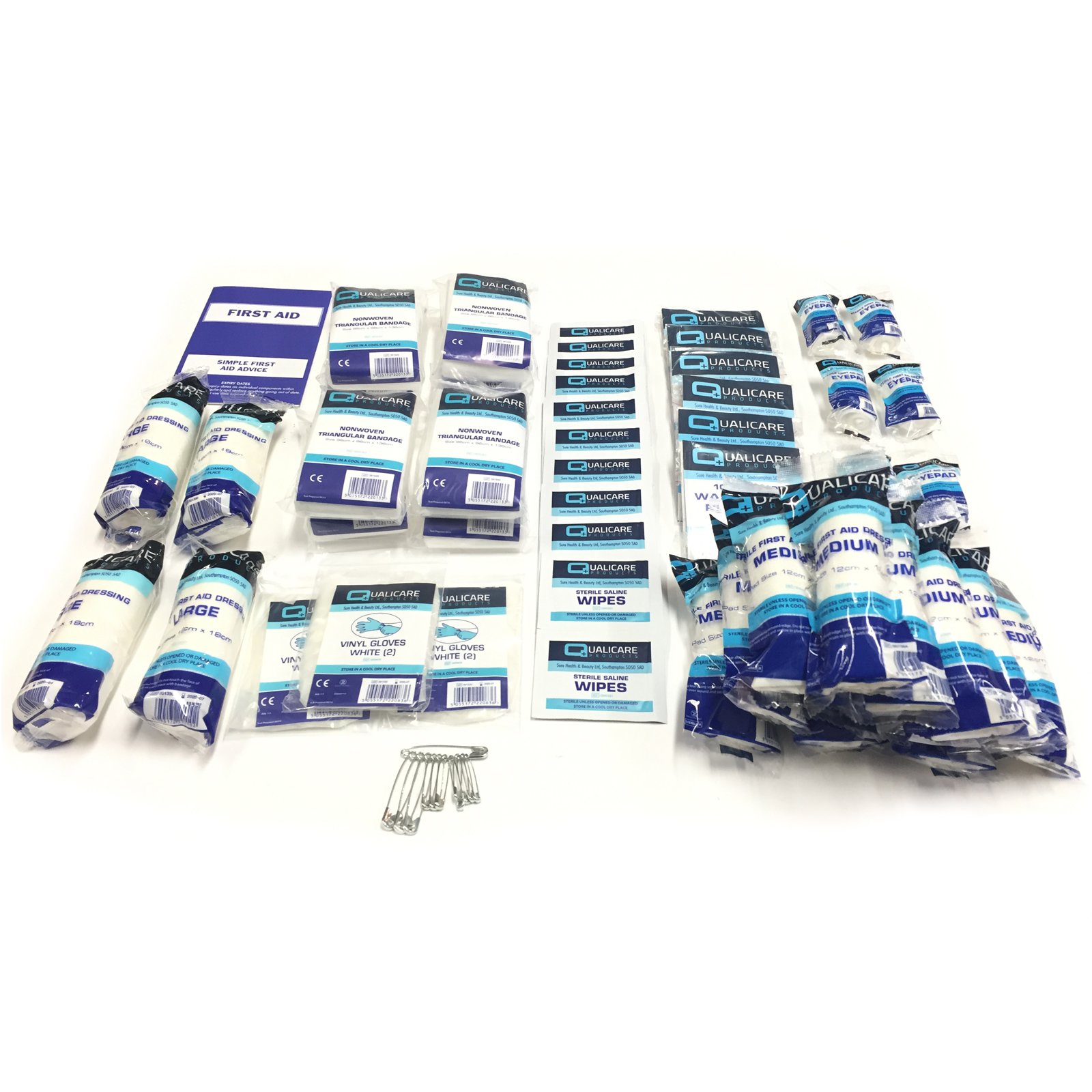 HSE Compliant Quality 1-50 Person Large Work Essential First AID KIT Refill ONLY