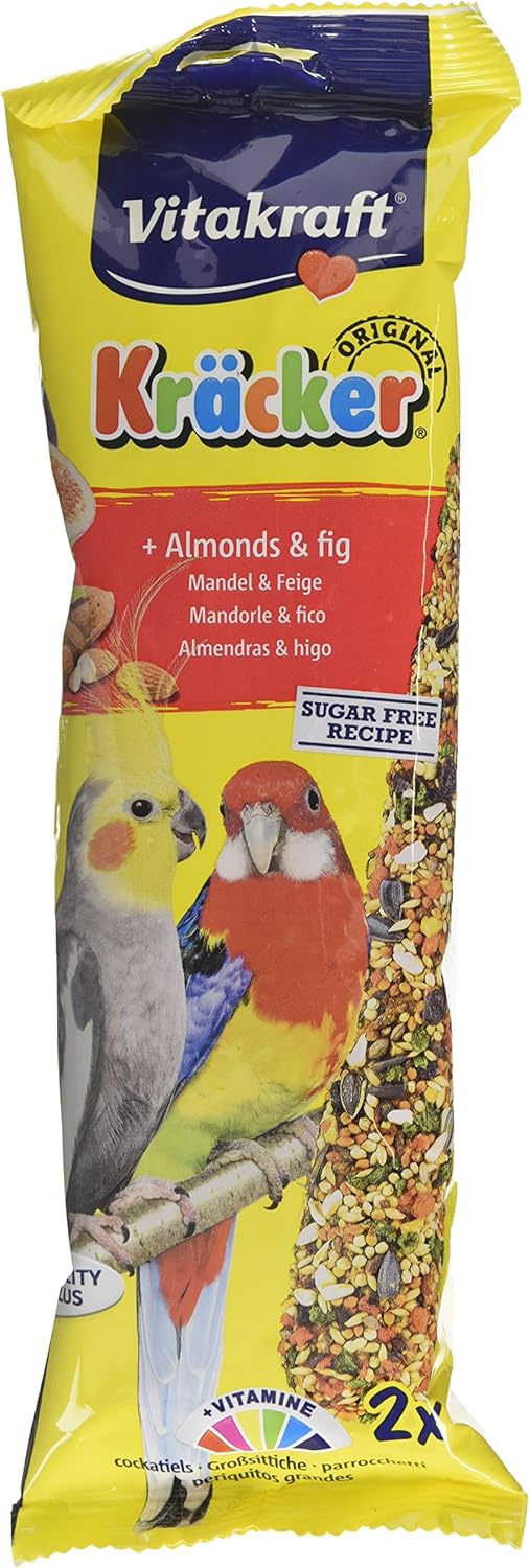 Vitakraft Kracker Cockatiel Bird Food AlmondsFig, Pack of 5 Amazon.co.uk Pet Supplies