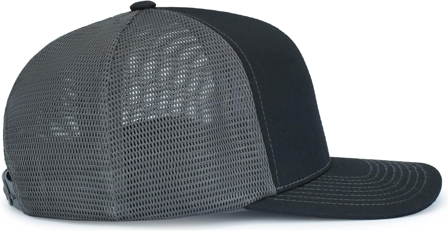 Pacific Headwear Contrast Stitch Trucker Pacflex Snapback Cap - Image 4