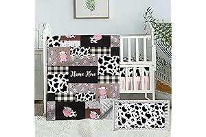 Personalized Cow Crib Bedding: Cozy Comfort for Your Little Cowboy or Cowgirl
