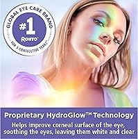 Vista 4 de Rohto Optic Glow Blanqueador, gotas lubricantes para los ojos, blanquea, ilumina e hidrata los ojos rojos, fórmula de acción rápida, gotas