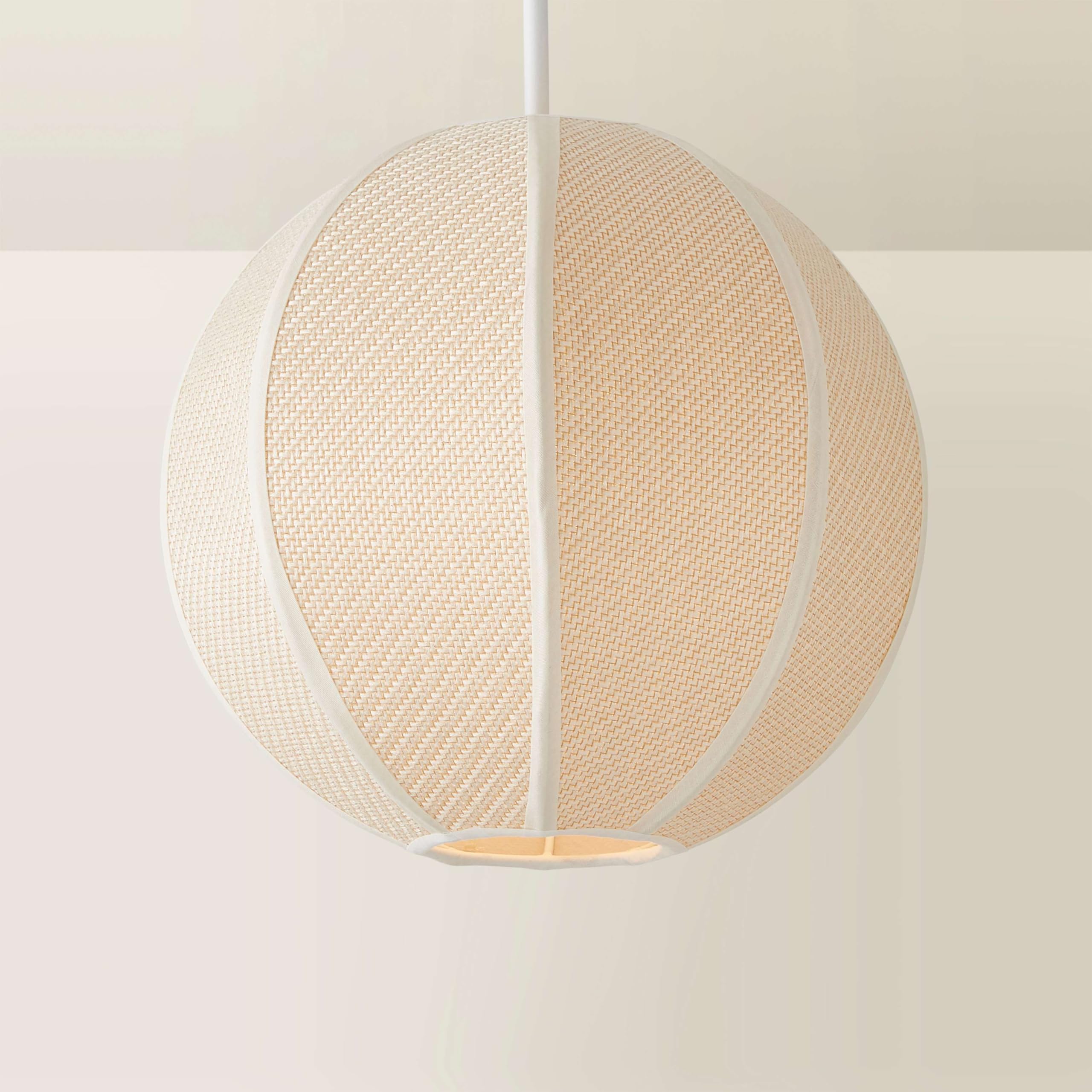 Valuelights Natural | Belle Woven Fabric Ball Easy Fit Ceiling Pendant Lamp Shade | Shades, Home Décor & Improvement Essential | 280Mm Shade Width