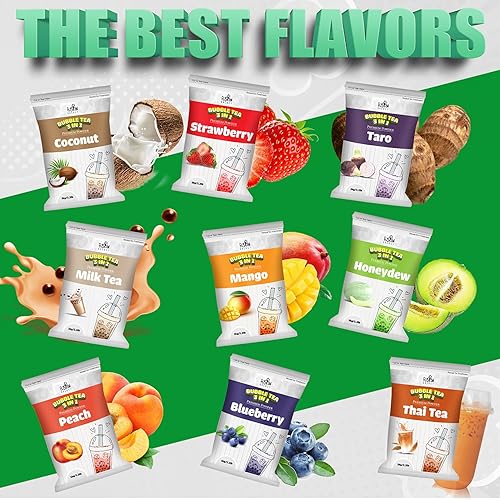 Miniatura 4 de Fusion Select Polvo de té de 2.2 libras con sabor a té de arándanos, bebida 3 en 1 con crema y azúcar, bebida premezclada instantánea para mezclas