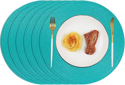 Homcomoda Juego de 6 manteles individuales lavables para mesa de comedor, resistentes al calor, manteles individuales para mesa de cocina disponible en Yaxa Colombia