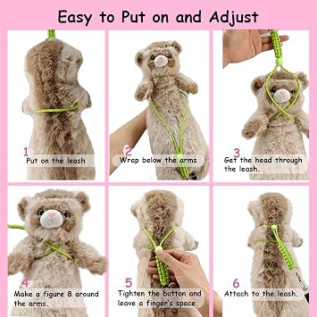 Handmade Figure 8 Harness and Leash for Ferrets/Guinea Pigs/Rats