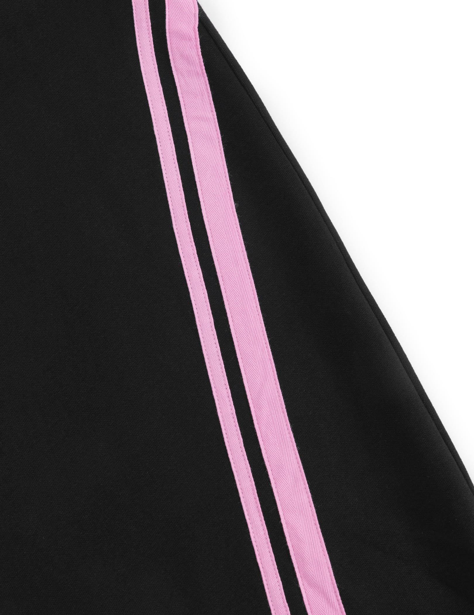 Aelfric Eden Pantalones de chándal holgados unisex para hombre y mujer, pantalones anchos con rayas de contraste, pantalones de calle con llavero en forma de corazón, pantalones deportivos holgados