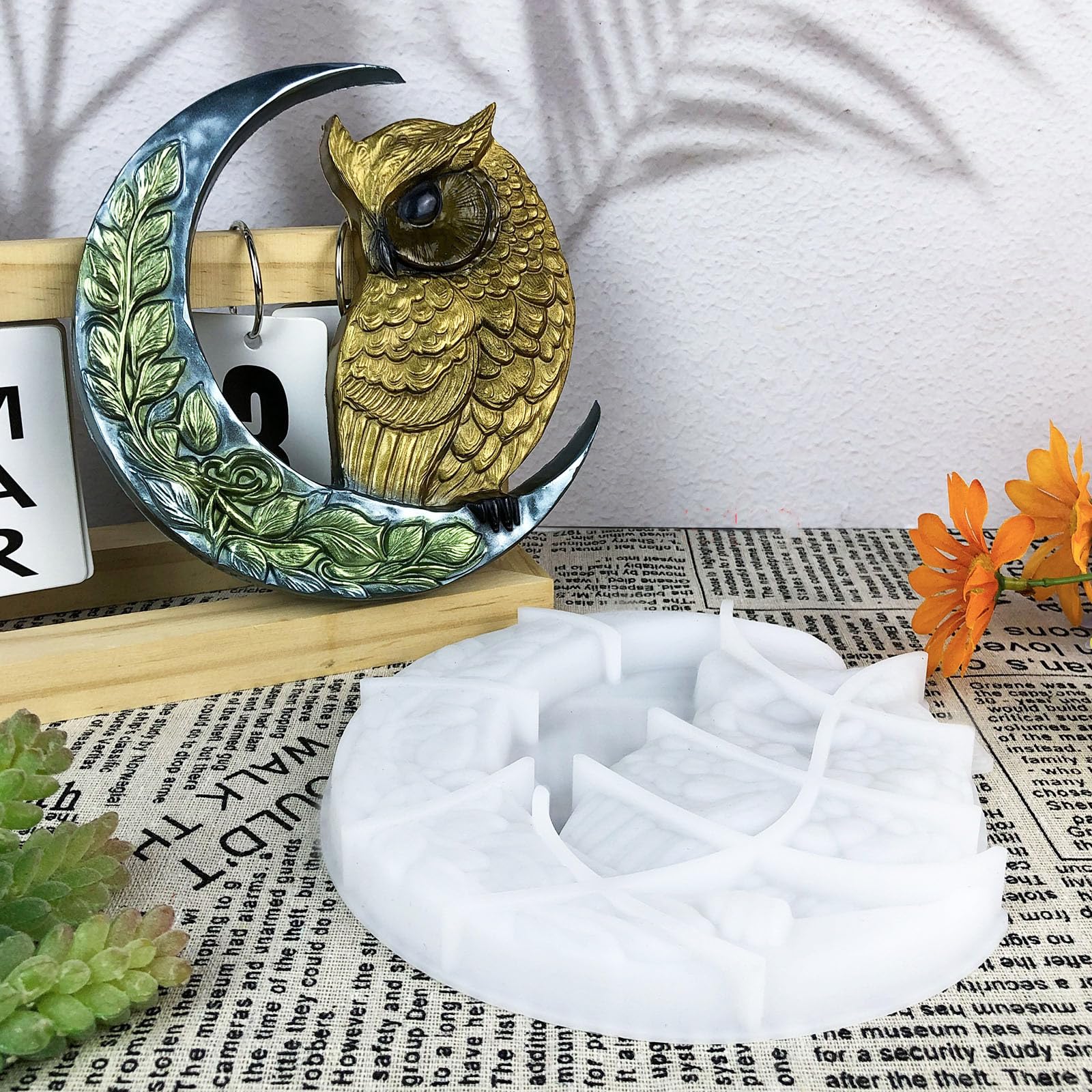Molde De Rina Epoxi De águila Téreo 3D, Colgante De Pared De Búho De águila DIY, Decoración De Critorio, Molde De Silicona, Herramientas De Decoración Del Hogar - AliExprs 15