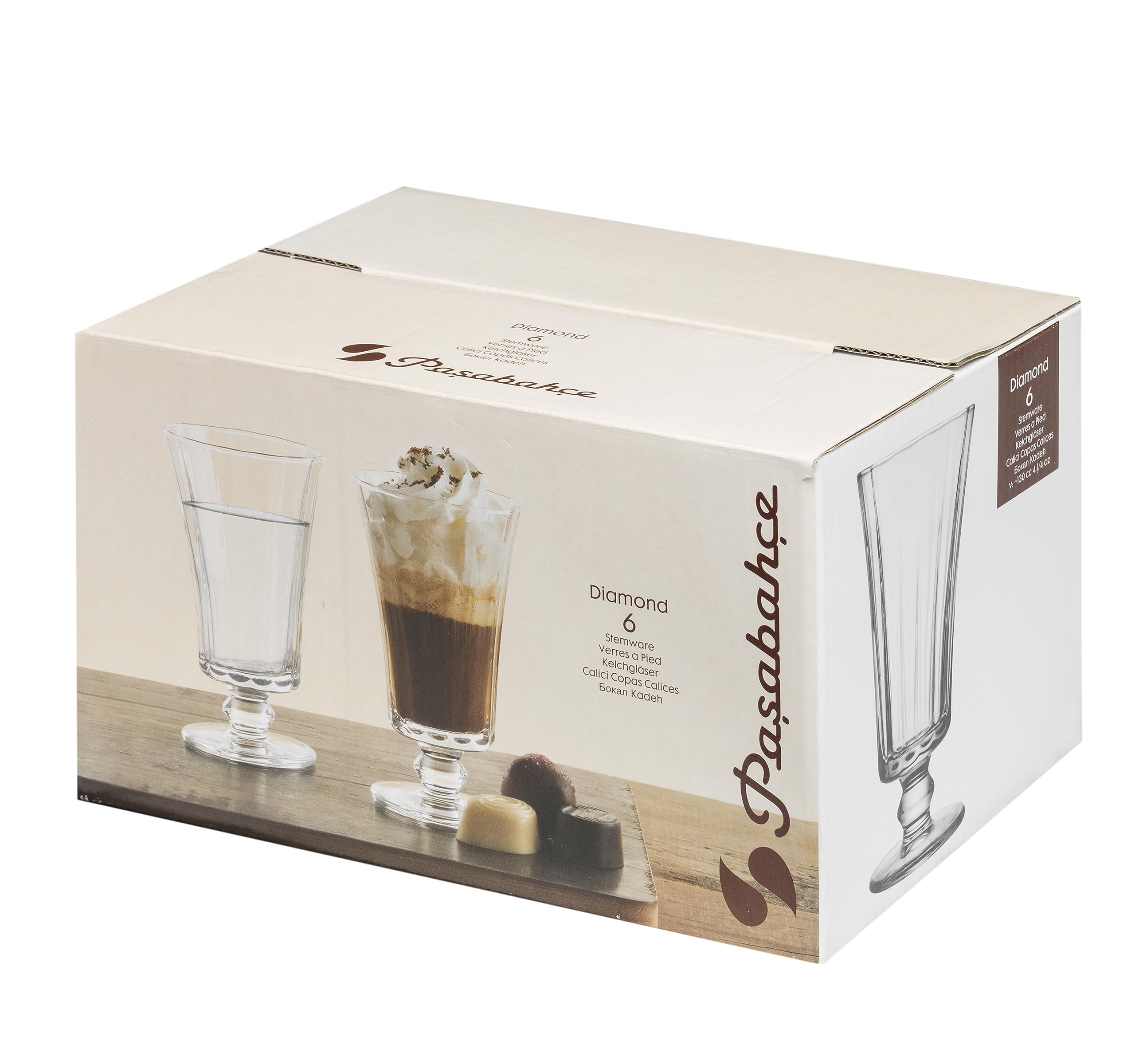 Paşabahçe DIAMOND DIGESTIVE KADEH 120 CC 6'LI HEDİYELİK KUTU