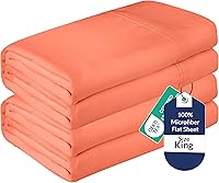 Vista 19 de Royale Linens Juego de 2 sábanas encimeras a granel – Sábanas superiores – Microfibra suave – Resistente a las arrugas y a las manchas – para hotel