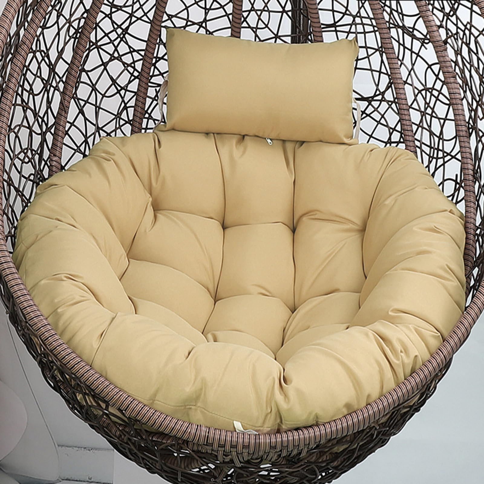Outdoor Egg Chair Cushion Replacement,Washable Egg Chair Cushion 45"*45
