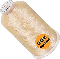 Vista 65 de New brothread - Bobina única de 5000 m de hilo de poliéster para máquina de bordar 40WT para máquinas comerciales y domésticas - Marigold